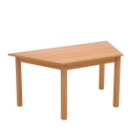 Trapeztisch, 140x70 cm (B/T), 64 cm hoch, 